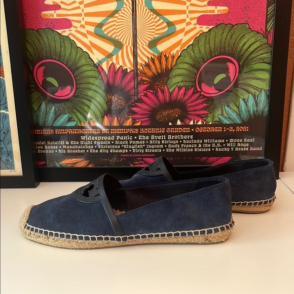 Tory Burch Women's Blue Espadrilles-Sz 9.5 - Picture 3 of 8